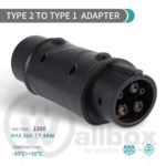 Type 2 to Type 1 Adapter for Type 1 Car 004